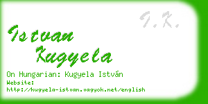 istvan kugyela business card